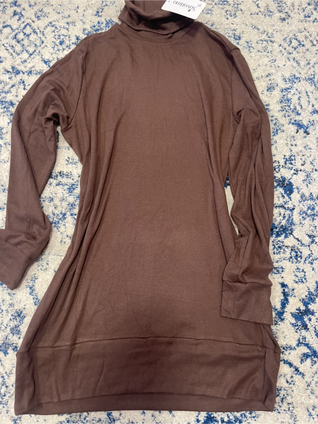 Sirvolino Brown Turtleneck Dress - XL - photo 3