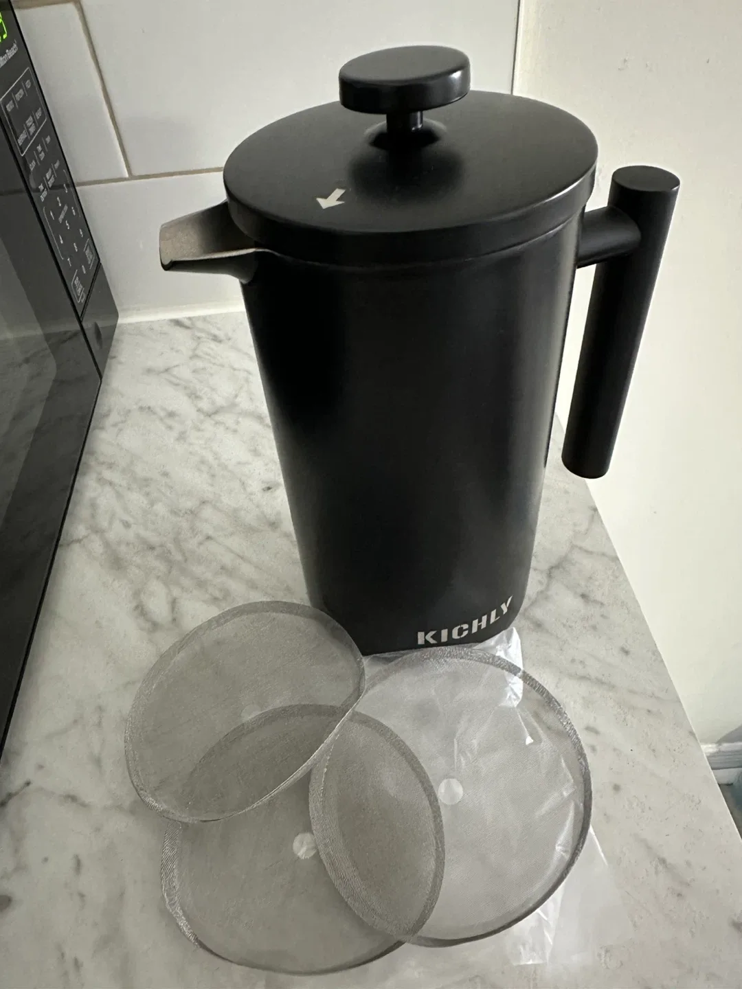 Kichly Black French Press Coffee Maker thumbnail