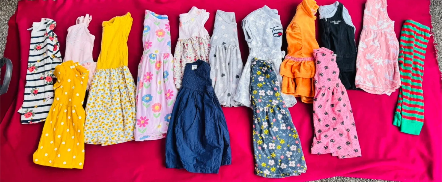 Girl Clothes Bundle 175pcs - Various Sizes & Styles image indicator(10)