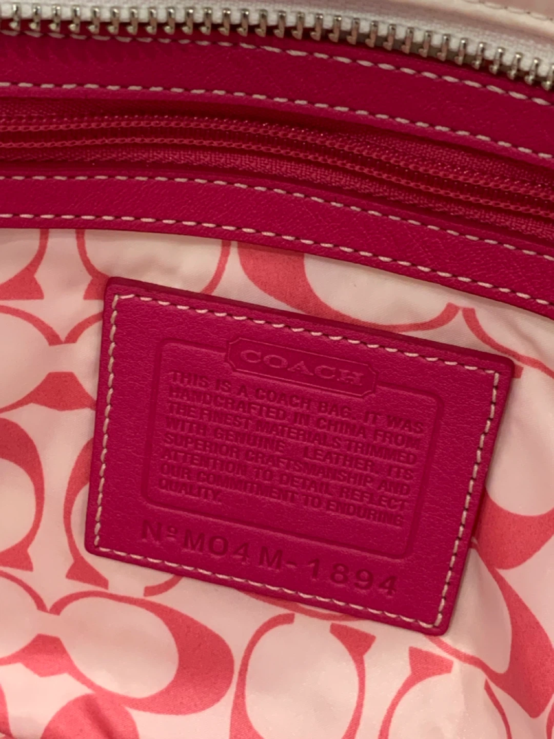 🩷 Coach White & Pink  Medium Hampton Tote Bag 🩷 - photo 5