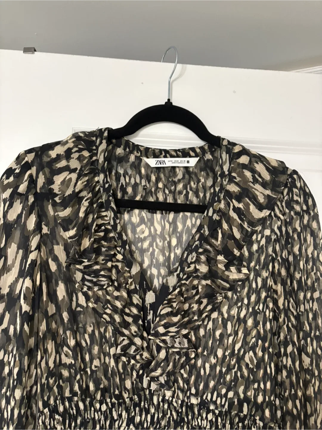 Zara Animal Print Dress - Size M image indicator(3)