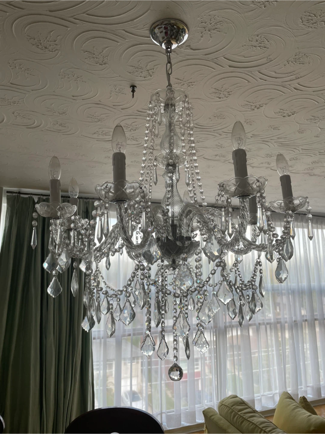 Glass  Chandelier