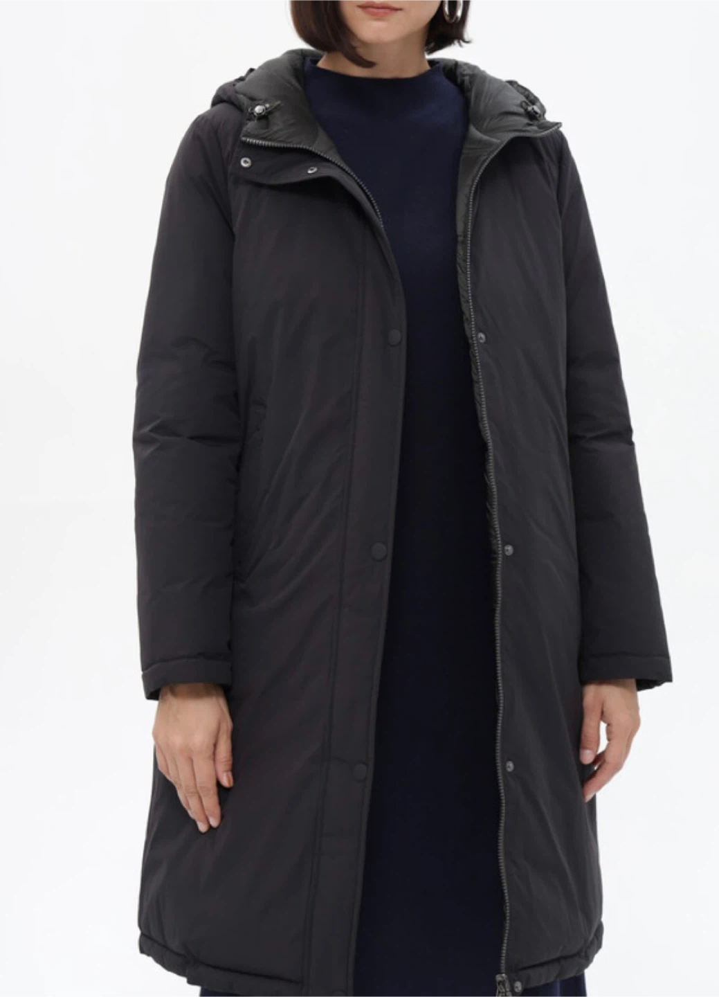 Linden Grey Black Winter Coat Parker