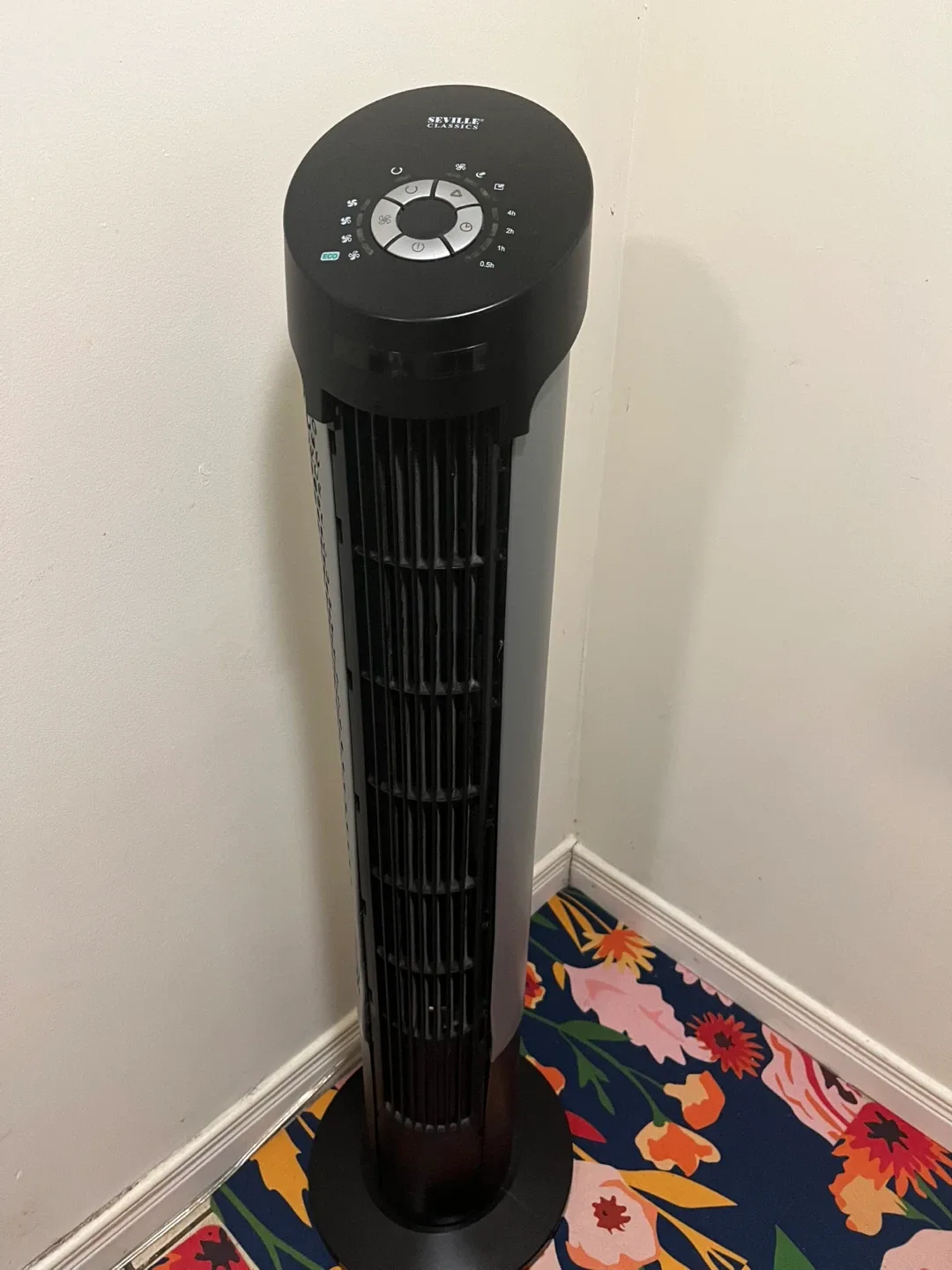 Seville Classics Tower Fan - Black