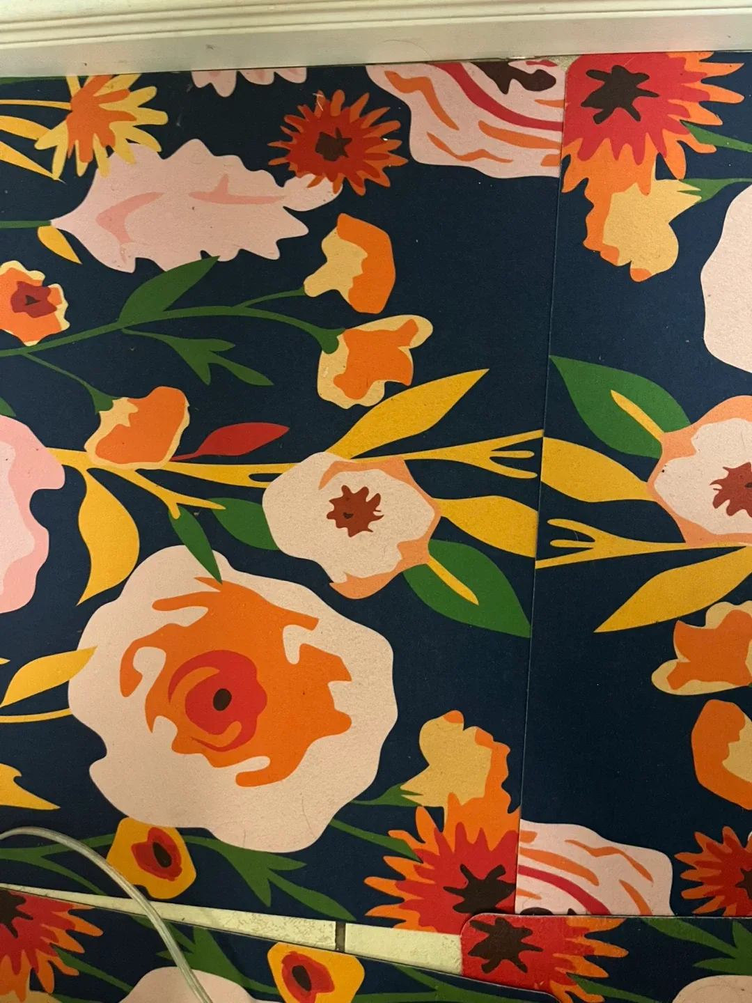 Flower design carpet