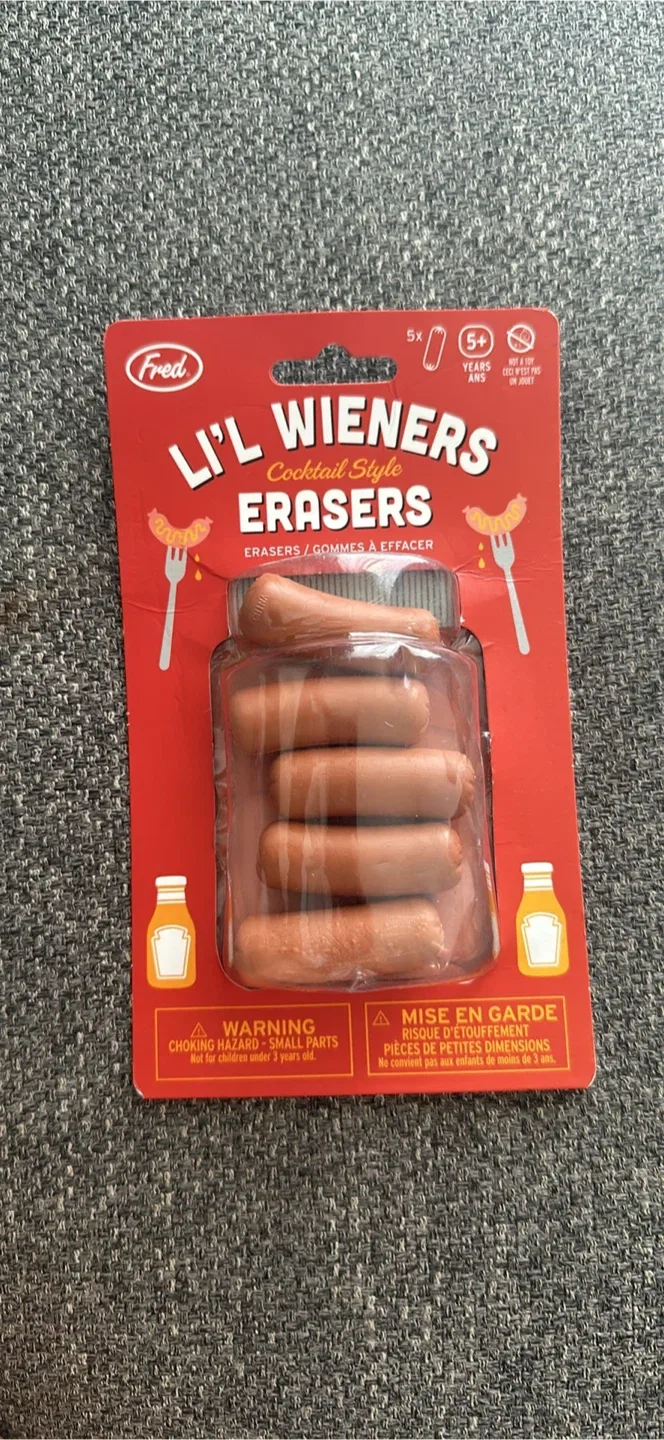 Fred Li'l Wieners Cocktail Style Erasers - New image indicator(3)