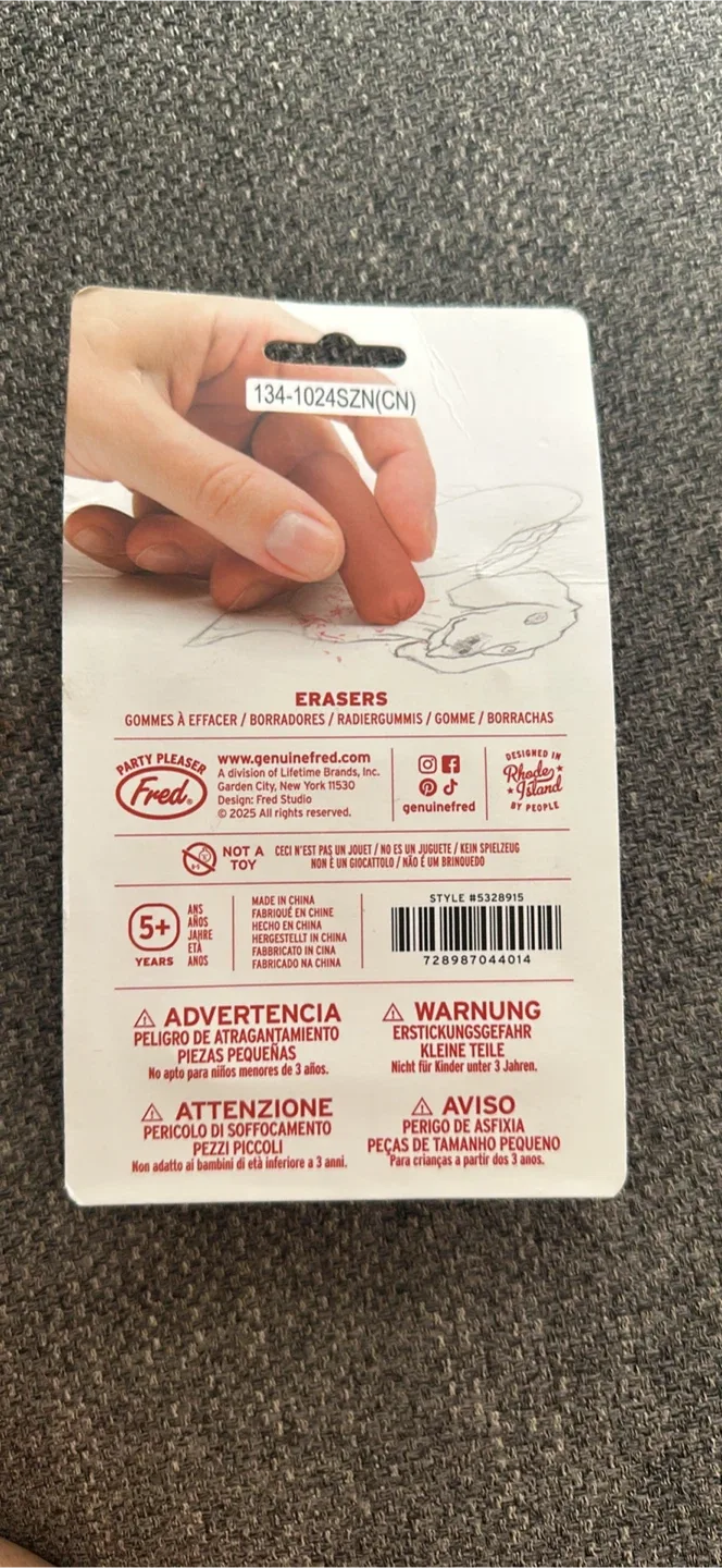 Fred Li'l Wieners Cocktail Style Erasers - New image indicator(2)