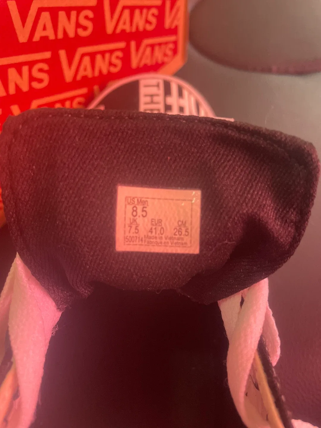 Vans Ward (Logo Mix) Black/White Men's 8.5 image indicator(4)