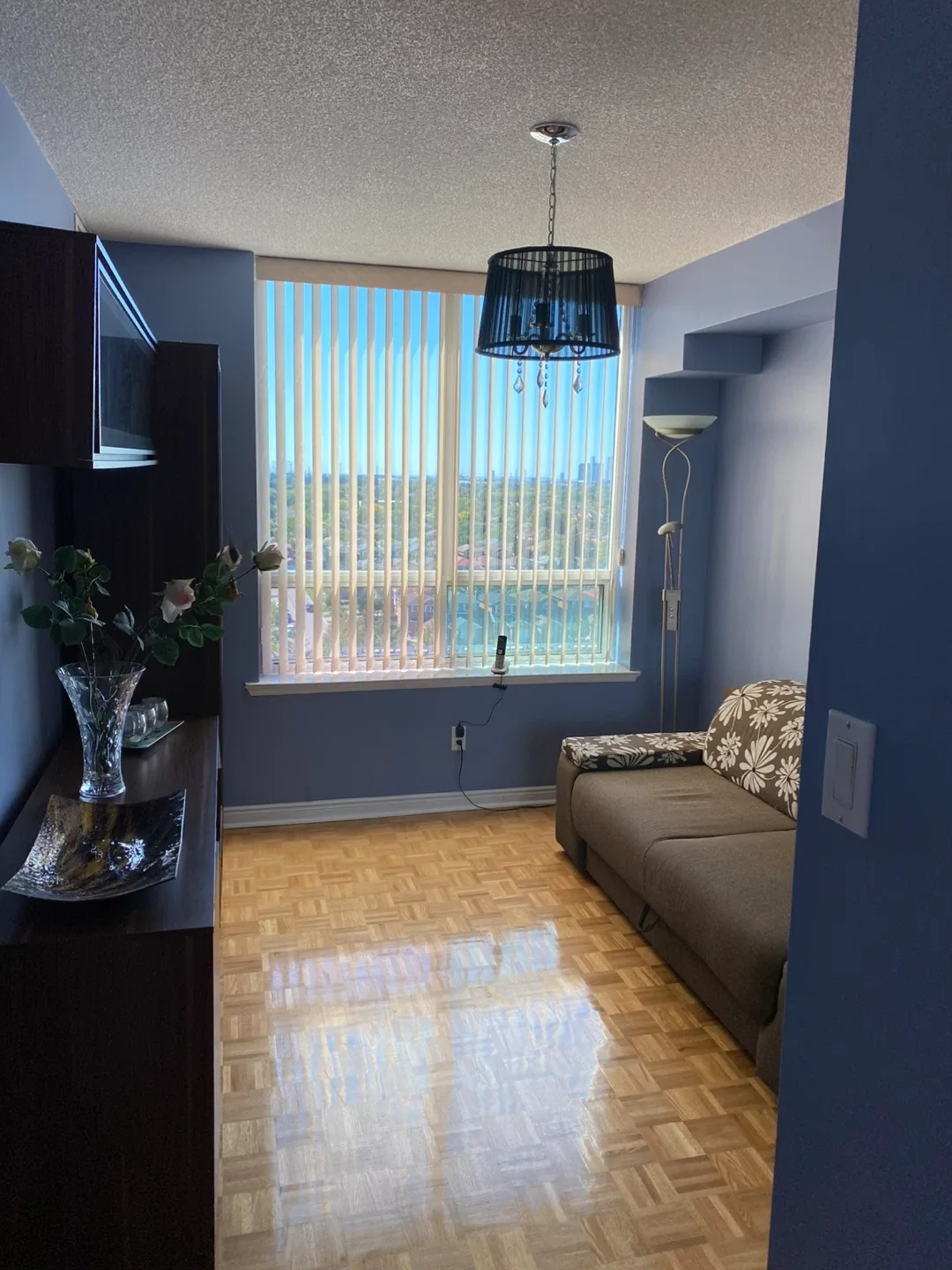 Black Chandelier with Crystal Accents image indicator(2)