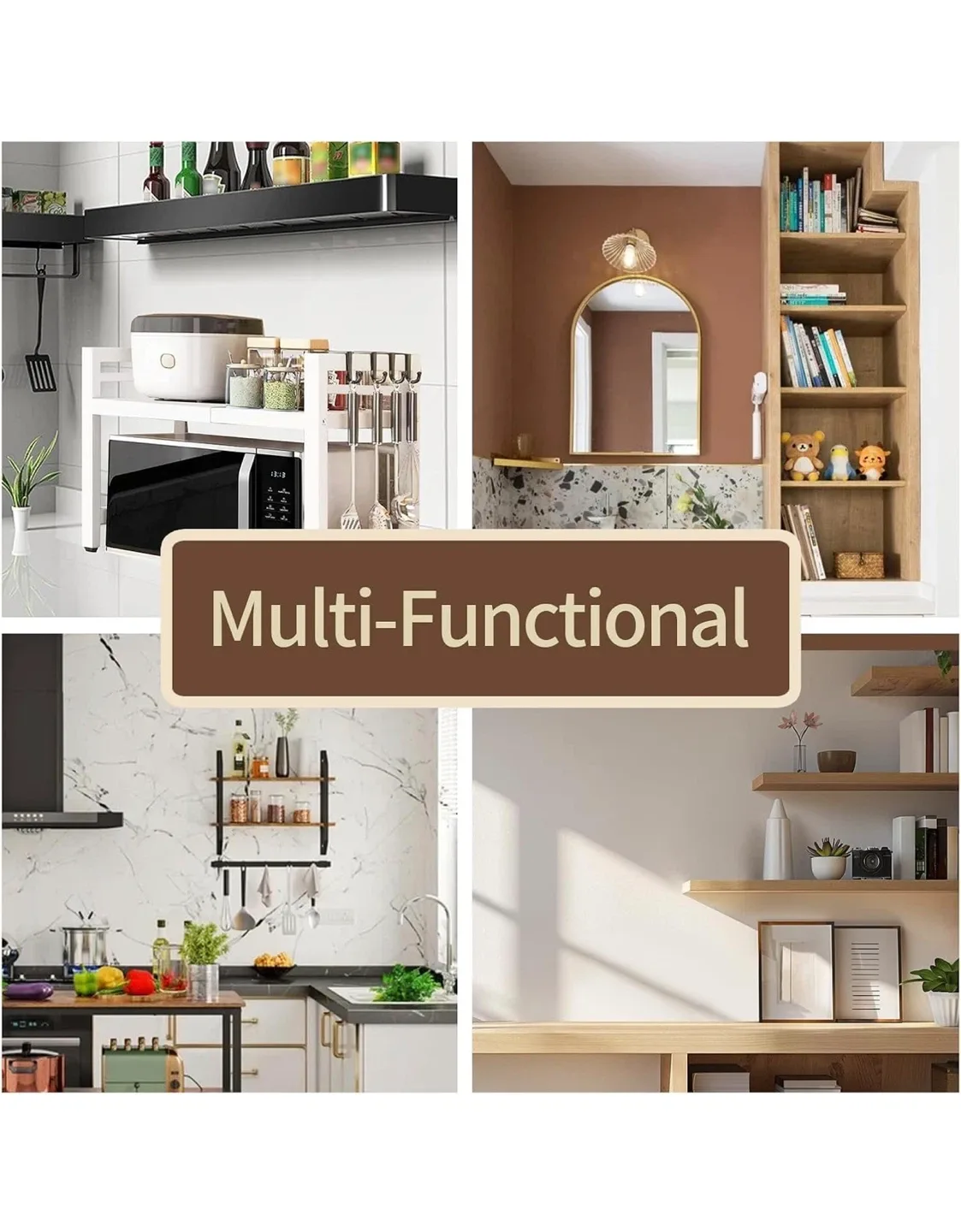 Expandable Microwave Oven Rack - White image indicator(5)