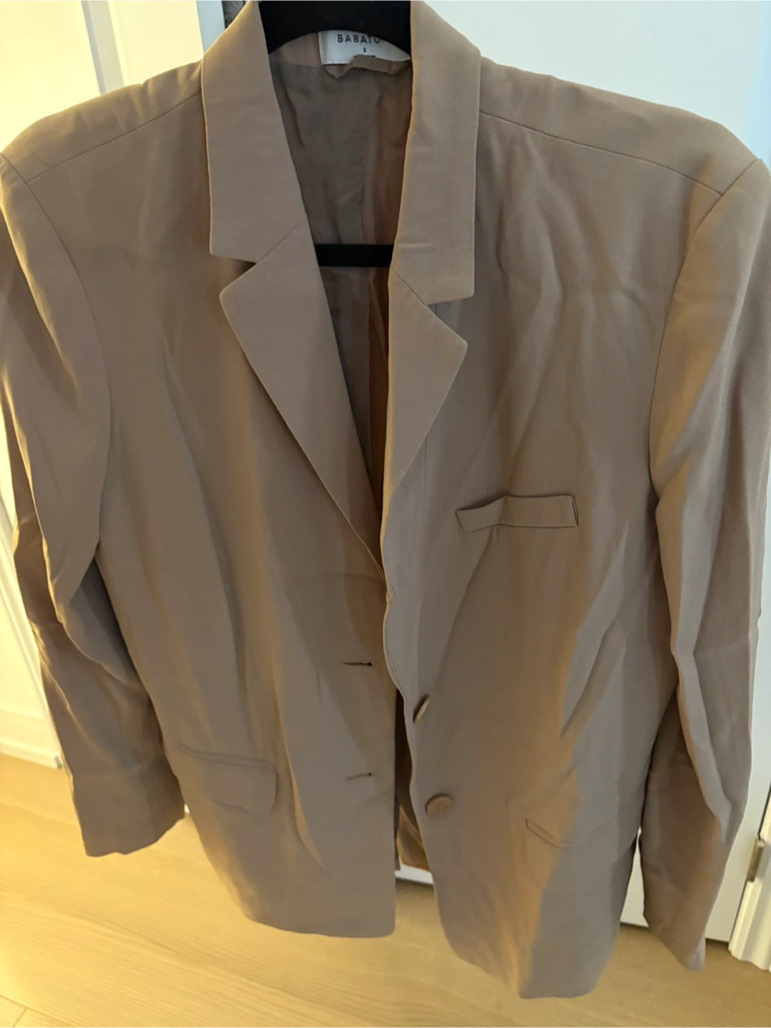 Babaton Beige Blazer - Size S - photo 3