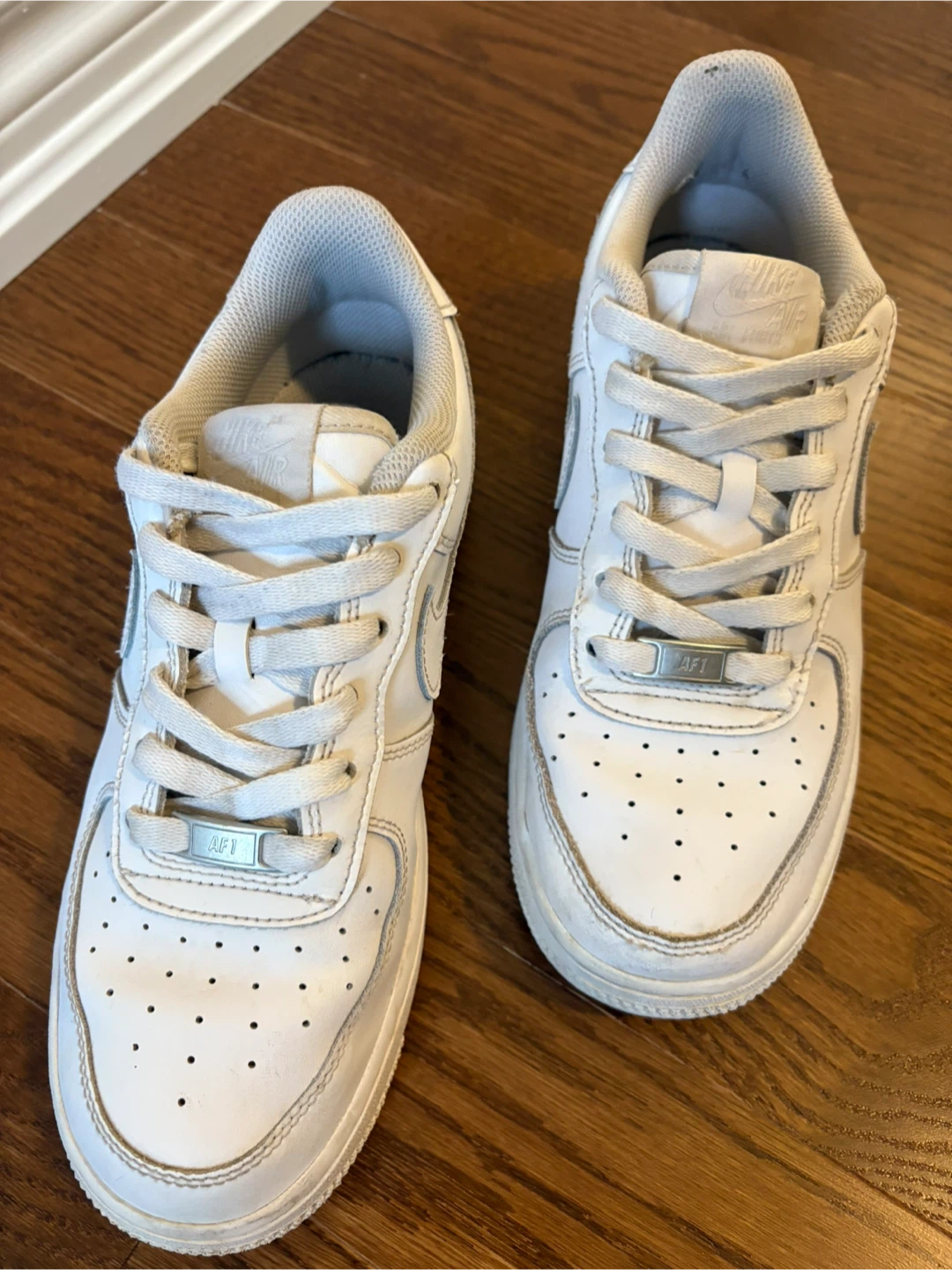 Nike Air Force 1 White Sneakers - photo 2