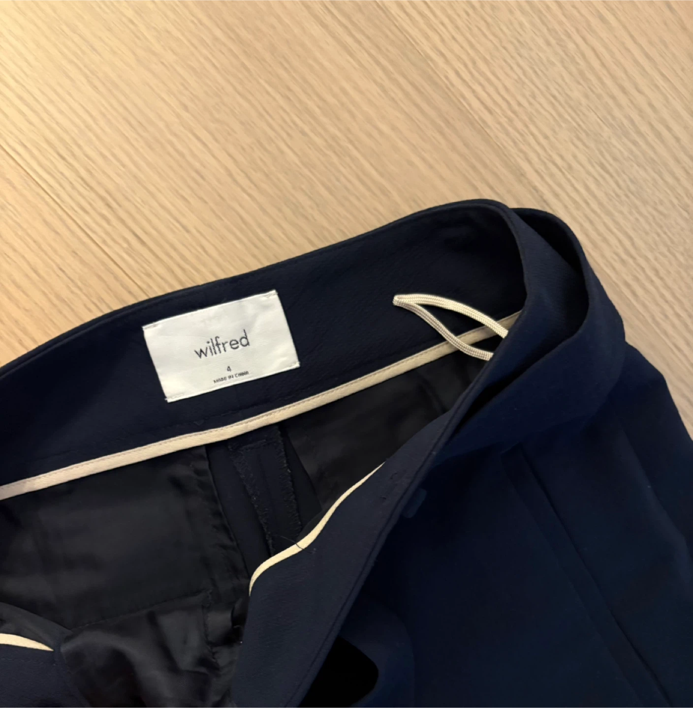 Wilfred Navy Blue Pants - photo 3