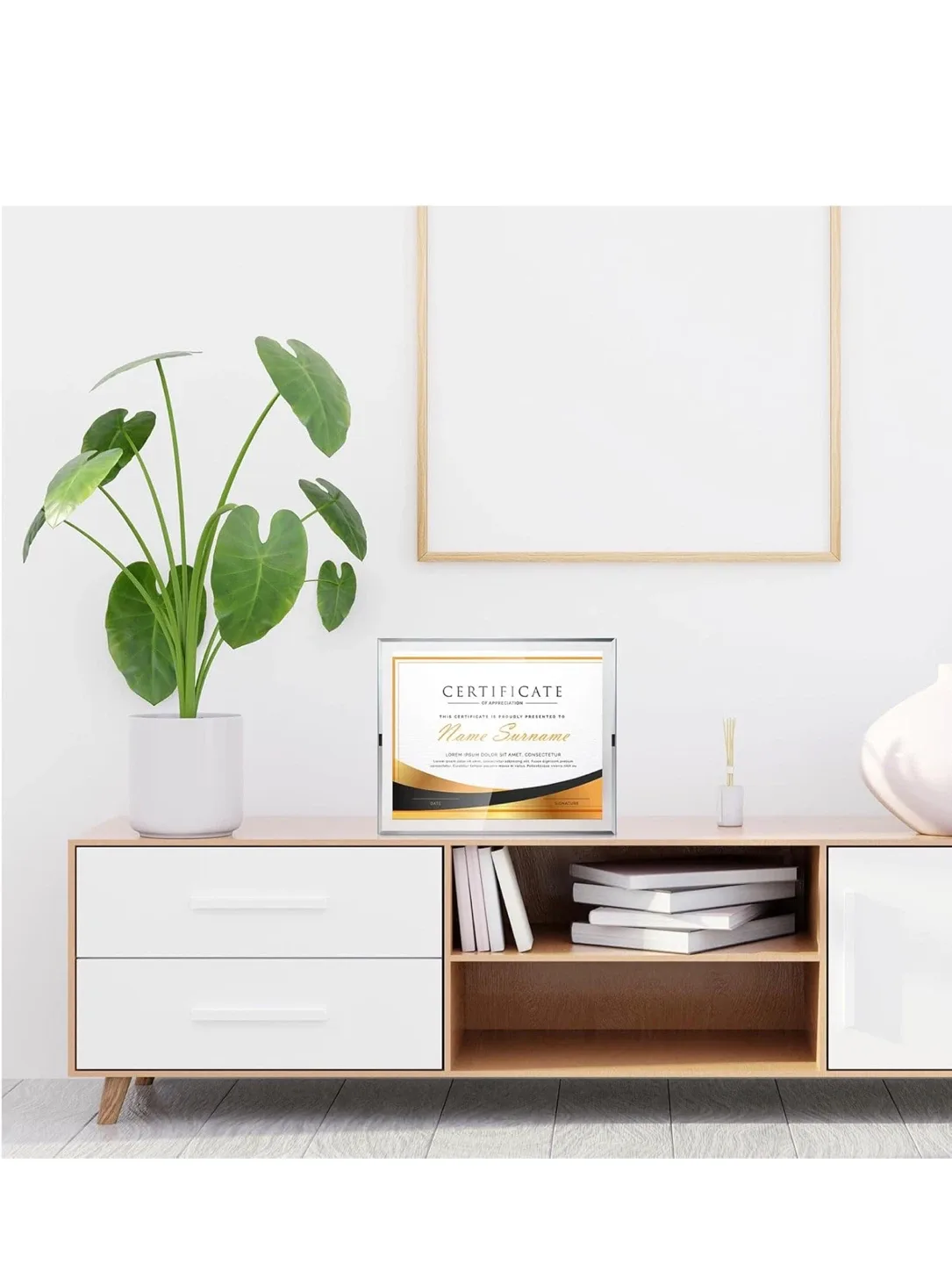 Wesiti 8.5x11 Clear Glass Certificate Frames - NEW. 8 pcs image indicator(2)