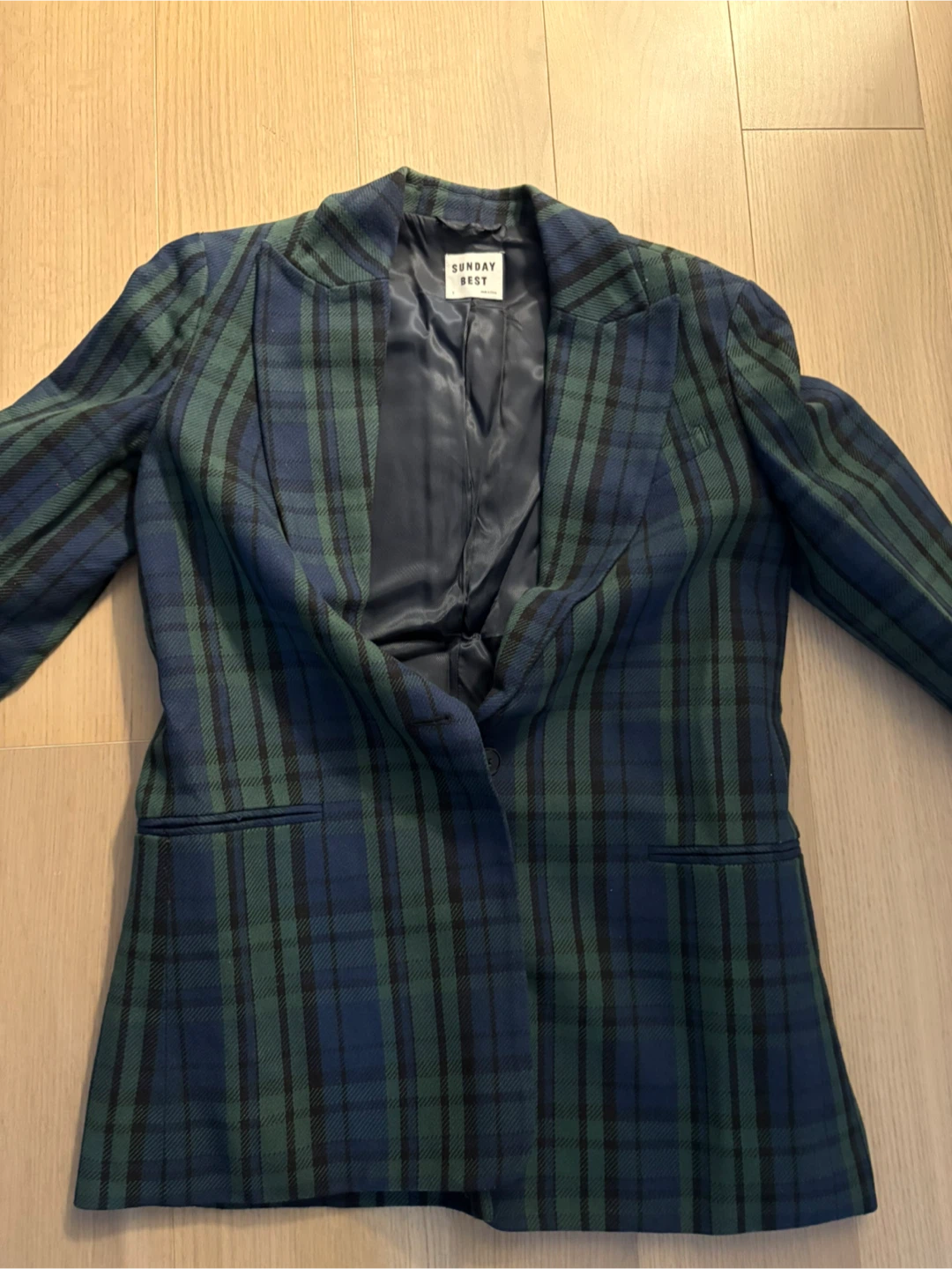 Sunday Best Plaid Blazer - Size Small
