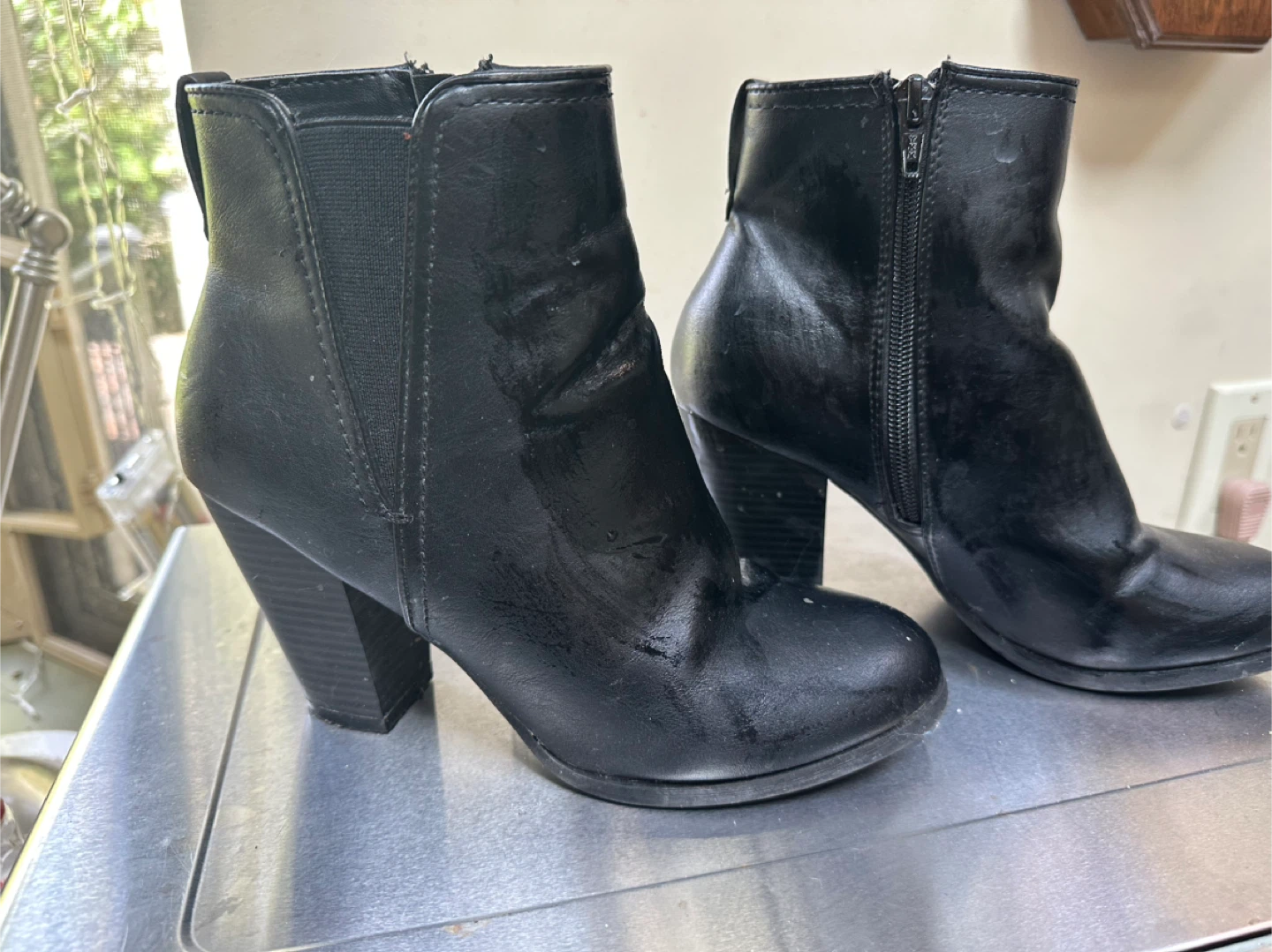 Women’s Black Ankle Boots Size 7