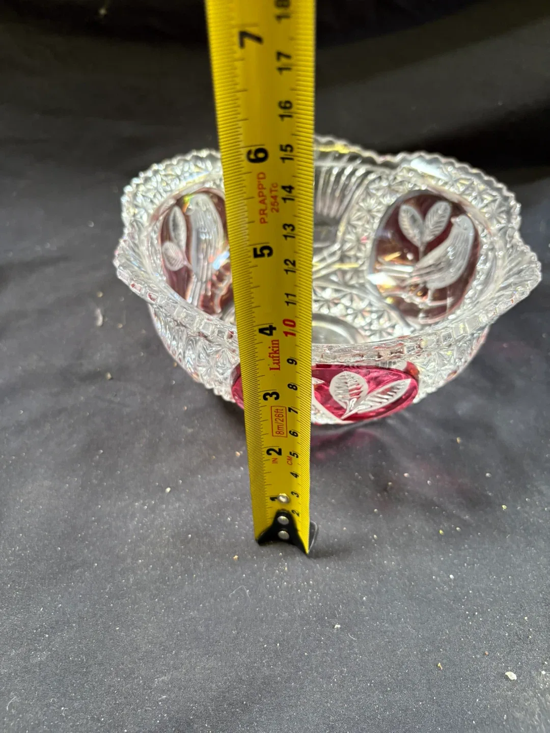 Crystal Bowl with Red Accents image indicator(8)