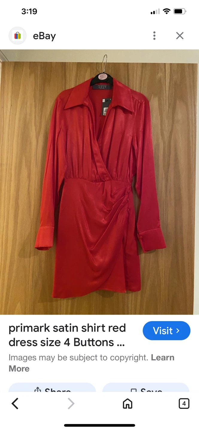 The Drop Women's Bitter Red Mack Silky Shirt Dress - photo 4