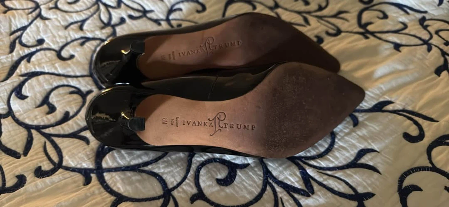 Ivanka Trump Black Patent Leather Heels - Size 8M - photo 4