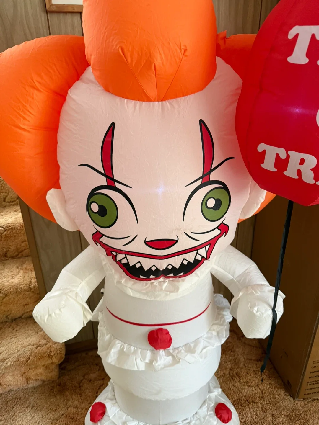 5ft Inflatable Pennywise Clown Halloween Decoration image indicator(2)