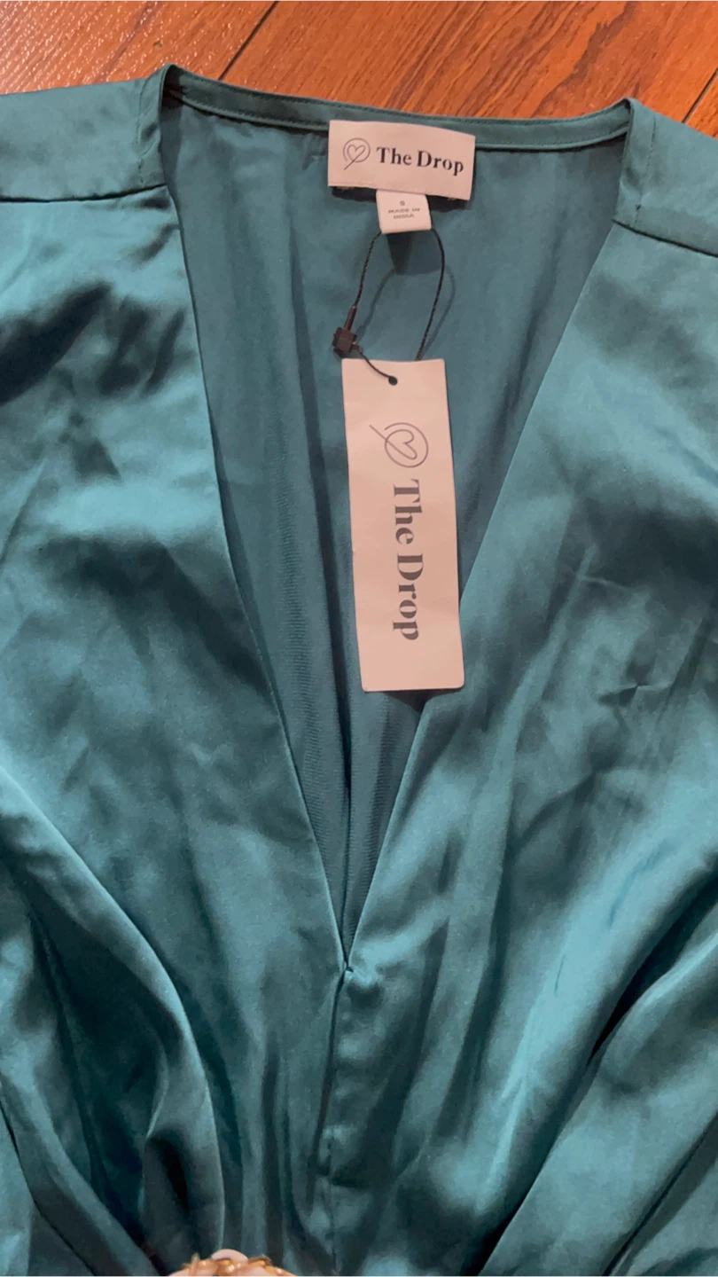 The Drop Women's Britt Tiered Mini Dress - Teal, Size M - photo 2