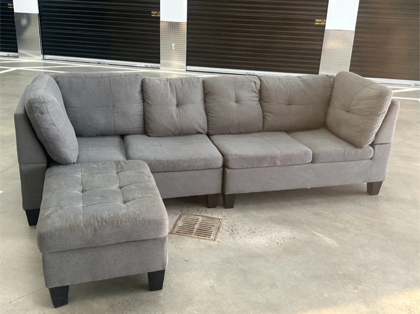 Grey Modular Sectional Sofa Bed - free delivery - photo 3