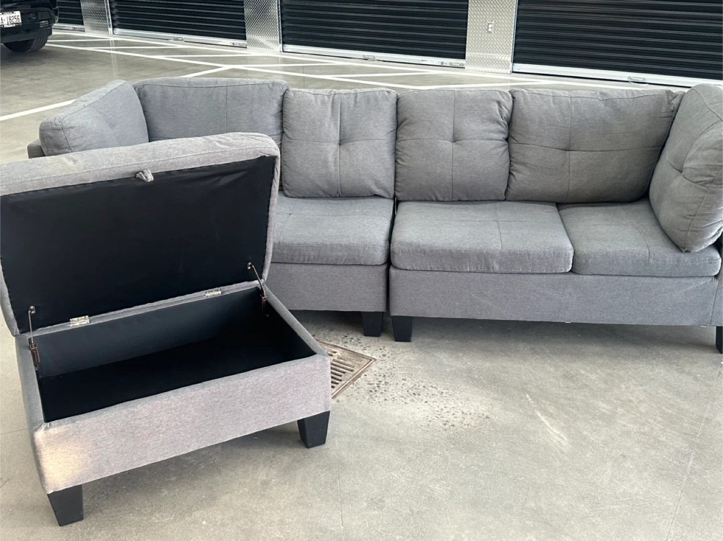 Grey Modular Sectional Sofa Bed - free delivery