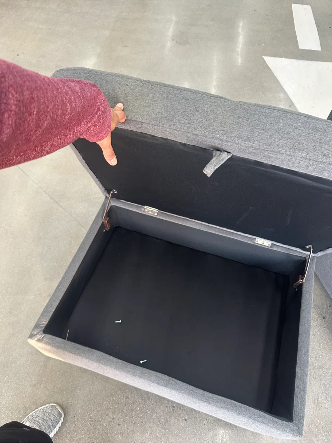 Grey Modular Sectional Sofa Bed - free delivery image indicator(4)