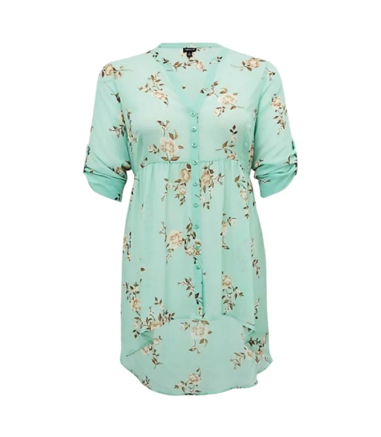 Torrid Floral Print Tunic Top - Size 2