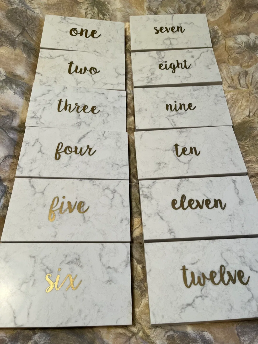 Marble Table Signs thumbnail