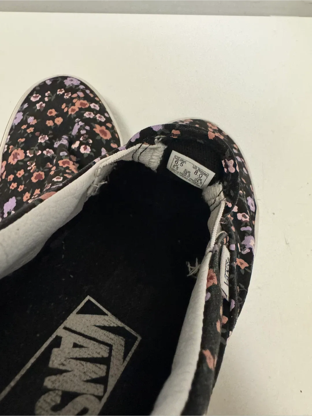 Vans Floral Slip-On Shoes, Women's Size 8 image indicator(2)