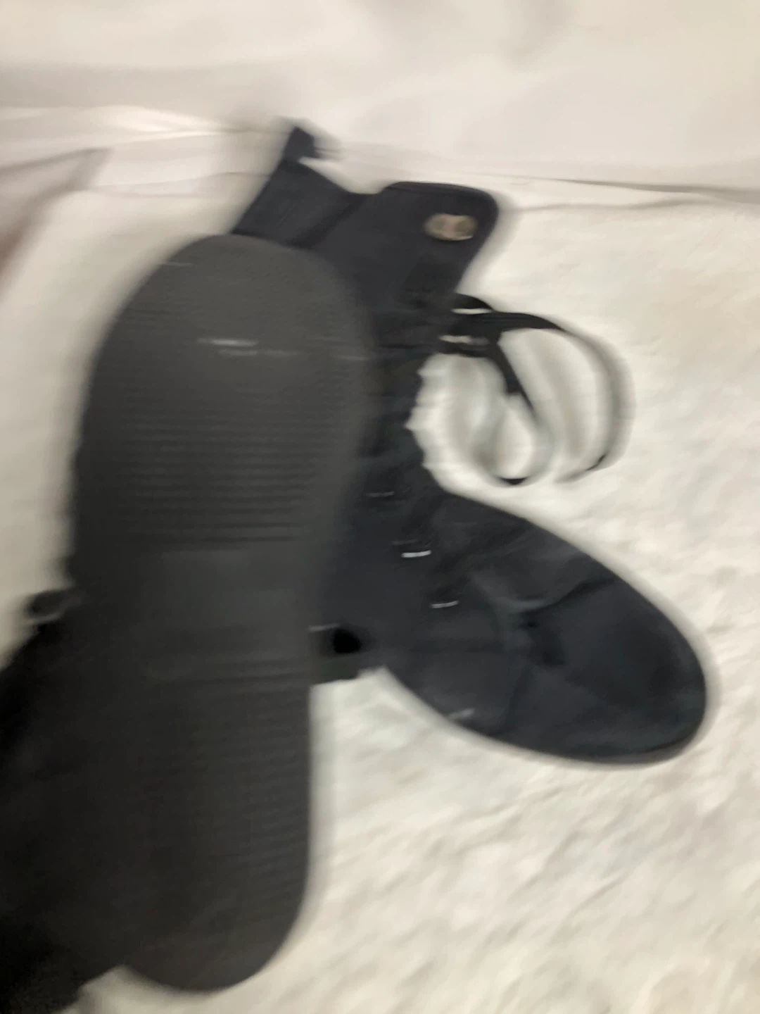 Girls Black and Teal Hightop Shoes. Size 9. - photo 2