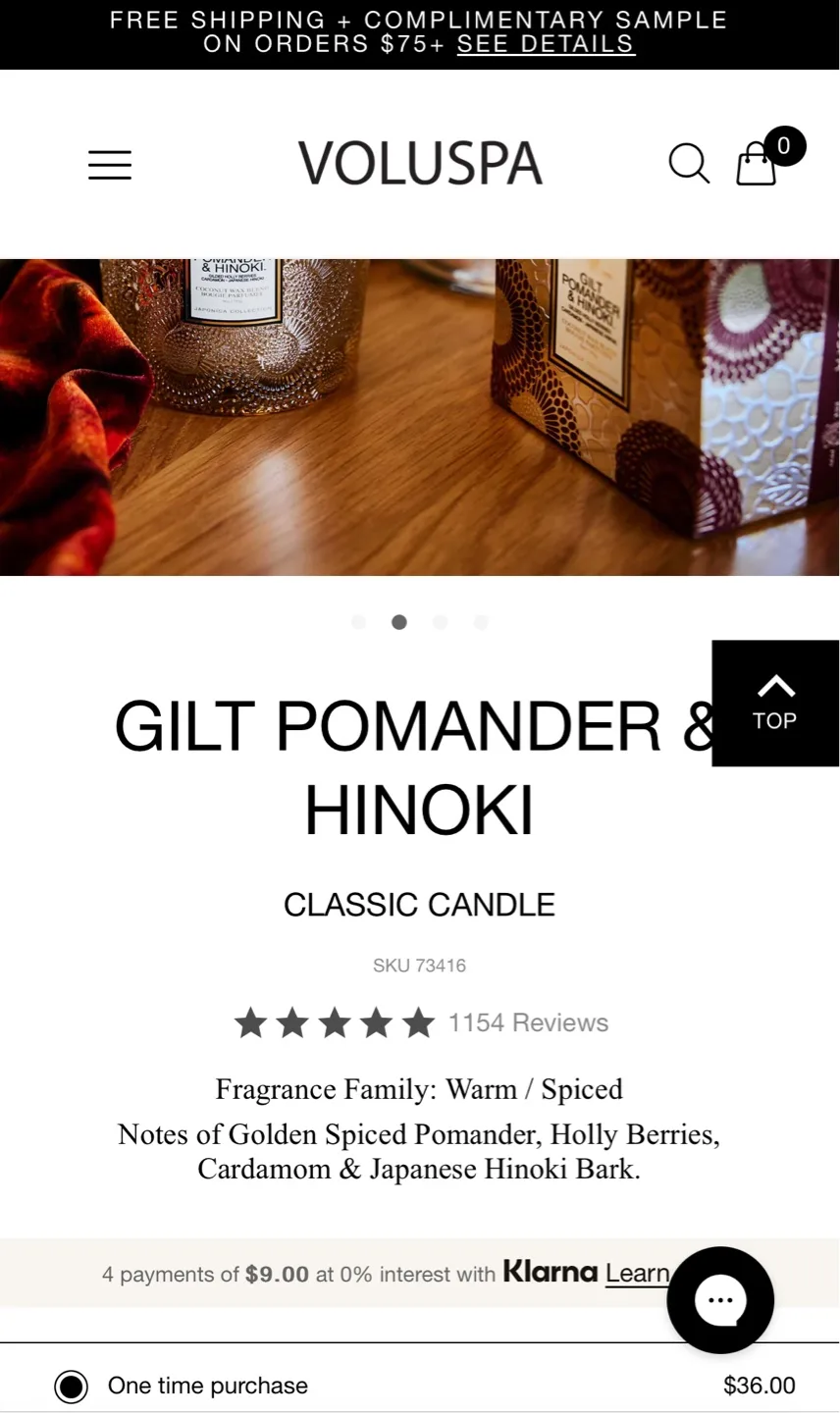 🧡Brand New Voluspa Gilt Pomander & Hinoki Candle🧡 image indicator(4)