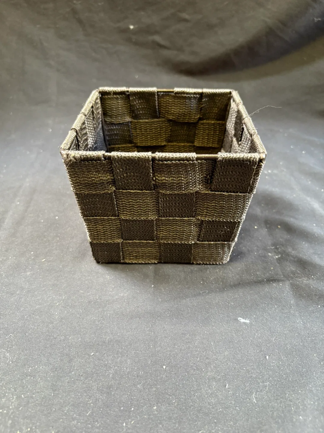 🧡Woven Storage Basket - Small Cube Organizer thumbnail
