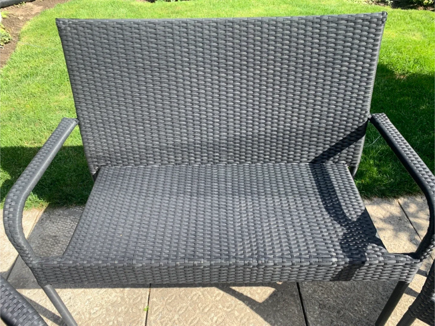 Wicker Patio Set - 2 Chairs, Loveseat, and Table image indicator(4)