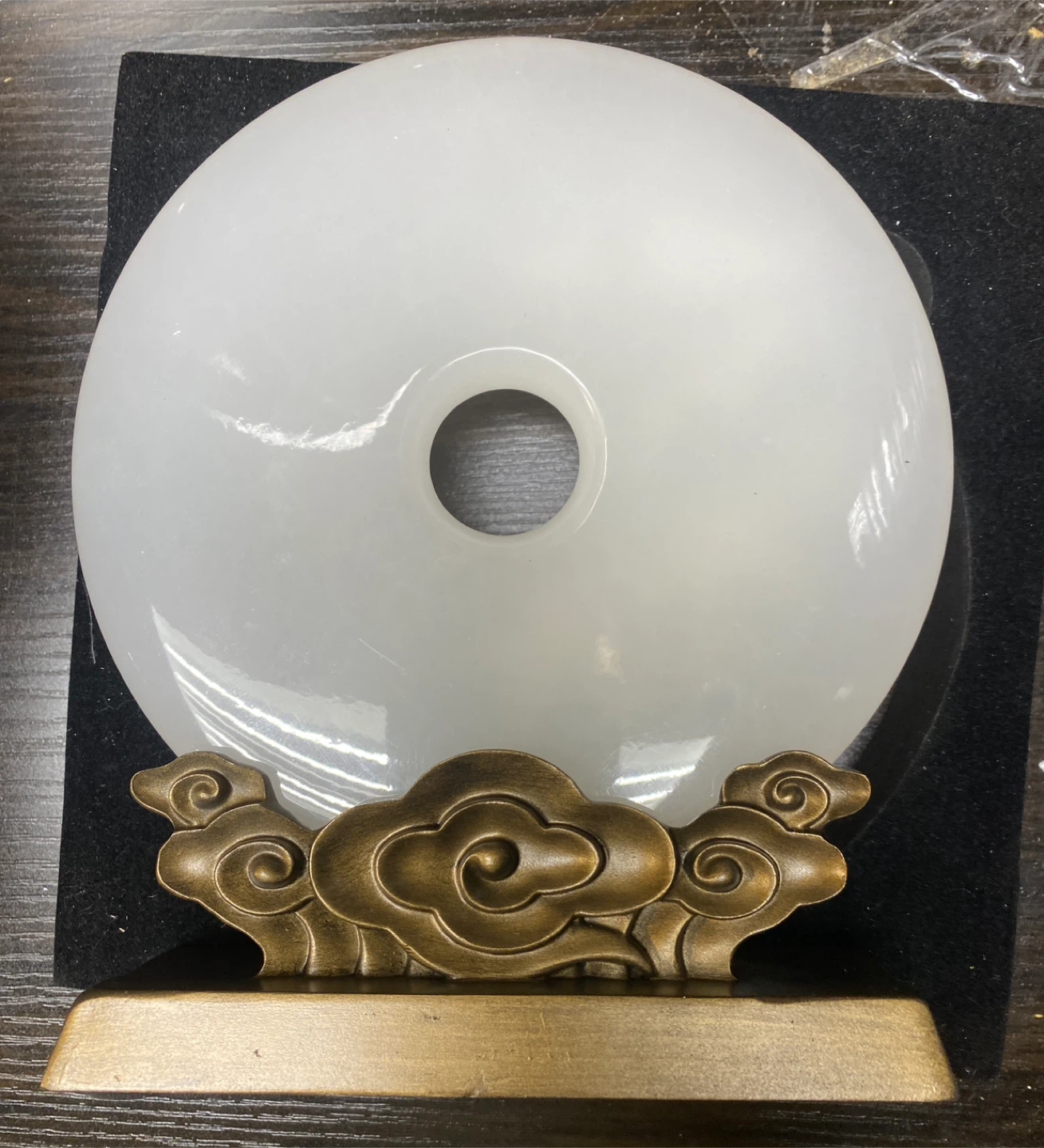 Rhyme Autumn Jade Disc with Stand - photo 2