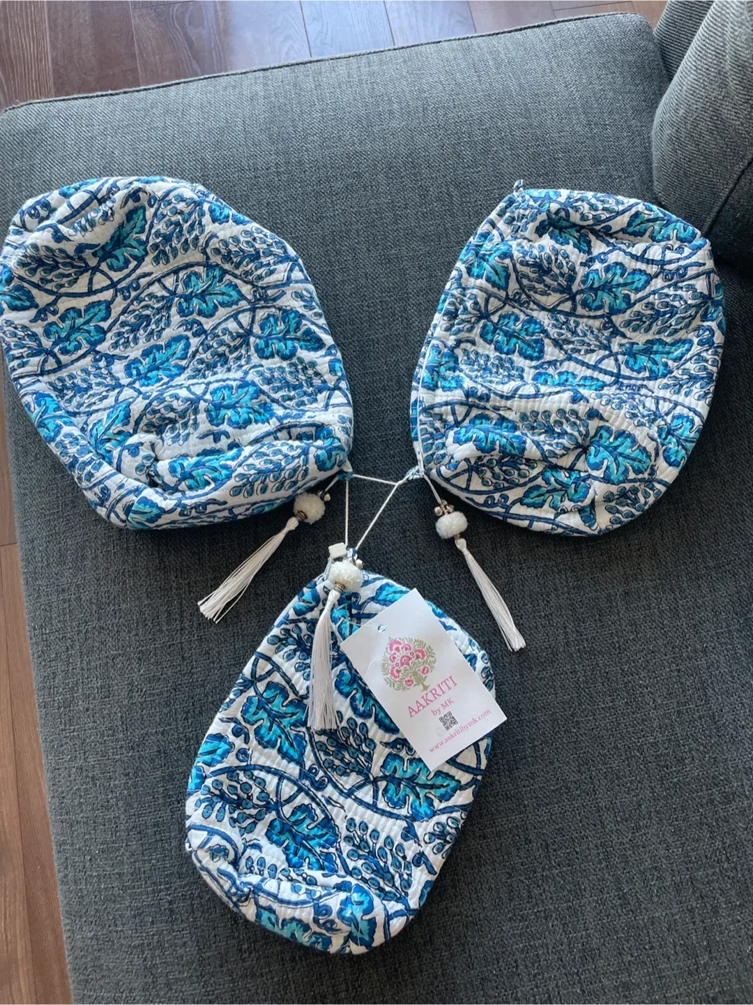 Aakriti by MK Drawstring Pouches - Set of 3 thumbnail
