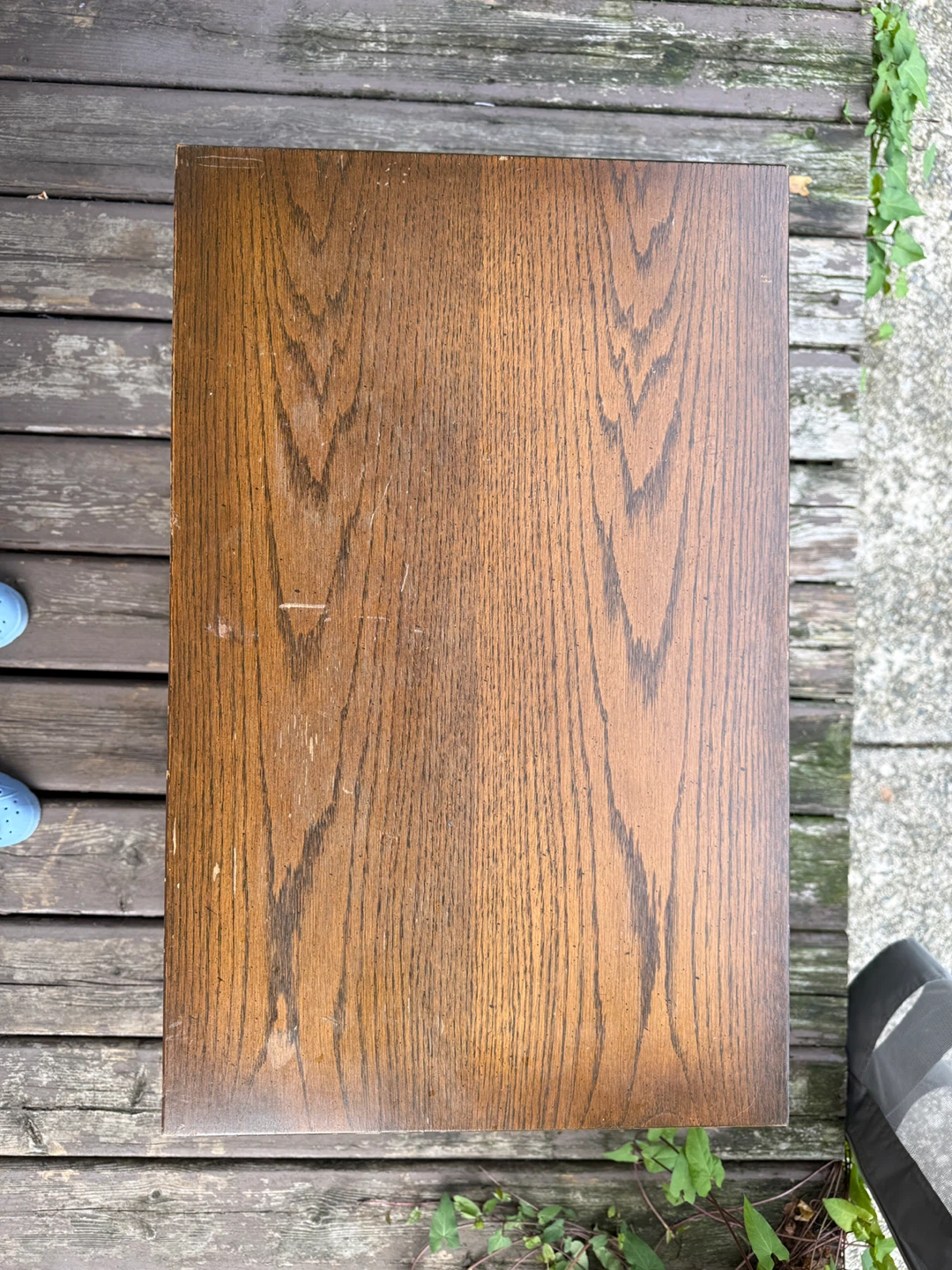 Vintage Wood Nightstand with 2 Drawers - photo 3