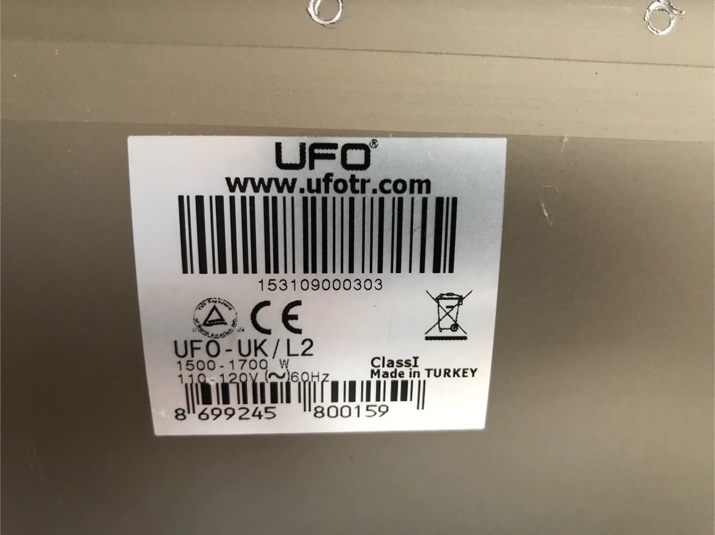 UFO electric infrared heater for indoor, outdoor, patio image indicator(5)