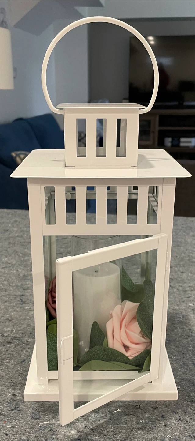 White Decorative Lantern - photo 2
