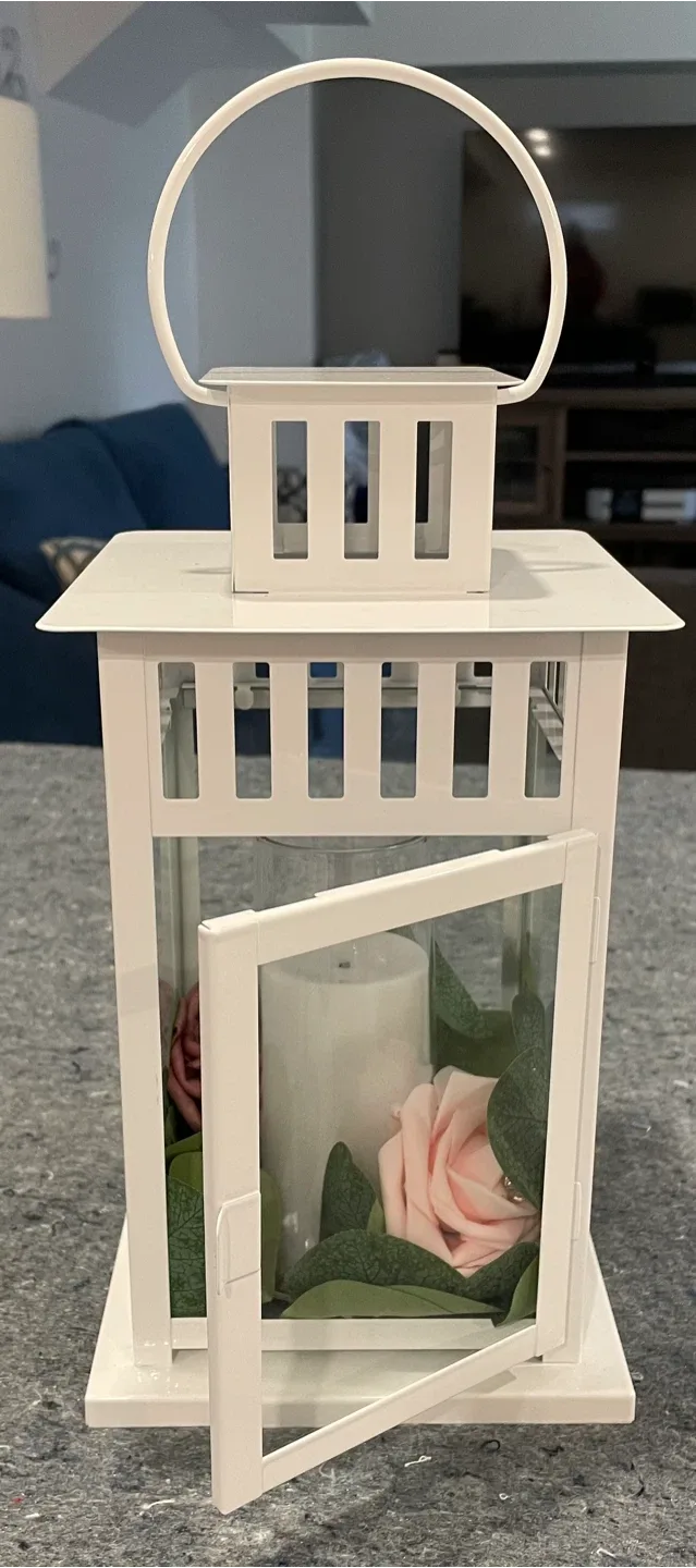 White Decorative Lantern image indicator(2)