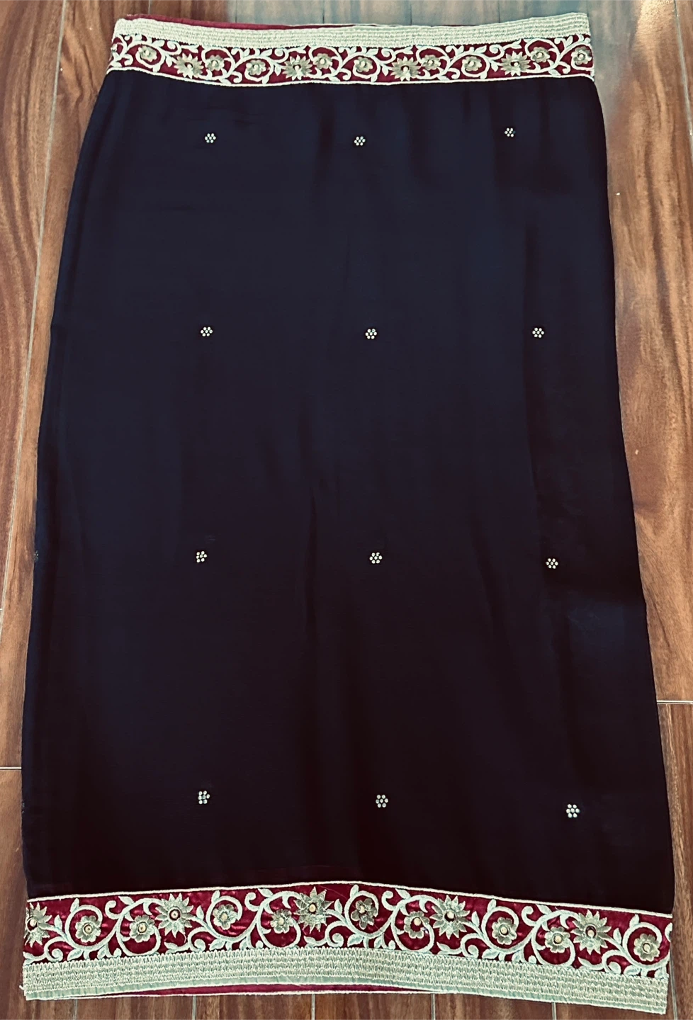 Embroidered Indian Dress - Red & Black - photo 4