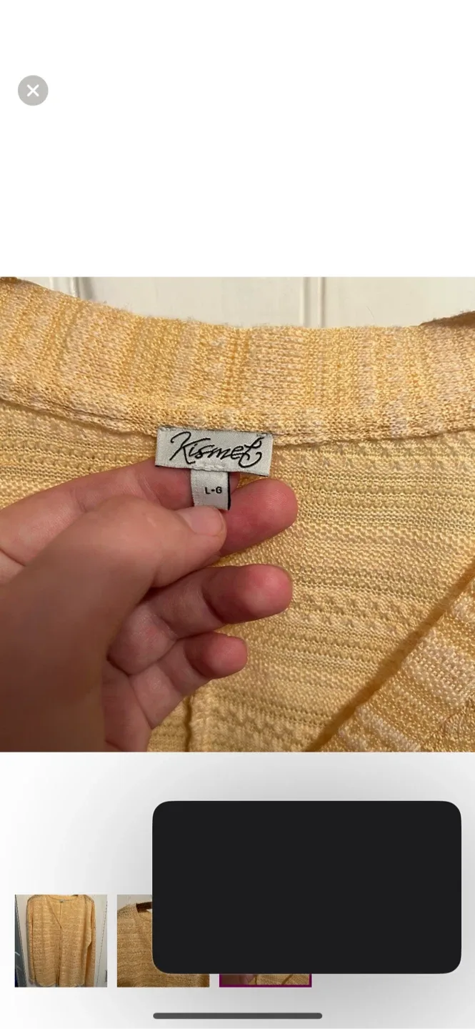 Kismet Yellow Cardigan image indicator(3)