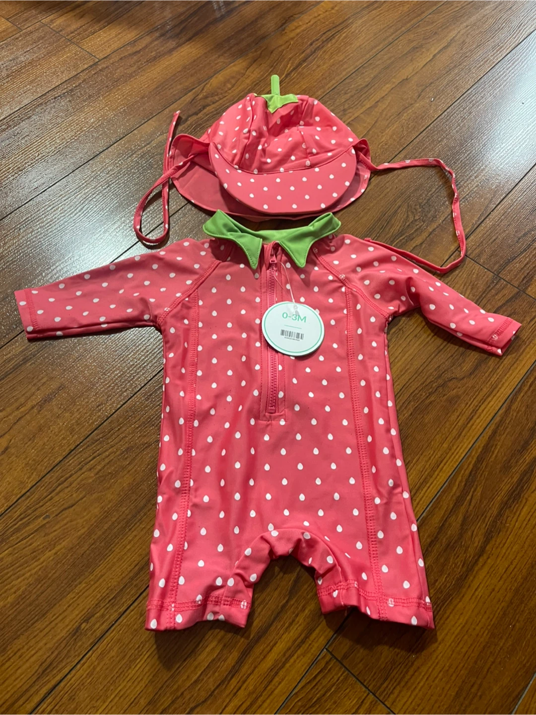 Cuddle Club Strawberry Swimsuit 0-3M - photo 4
