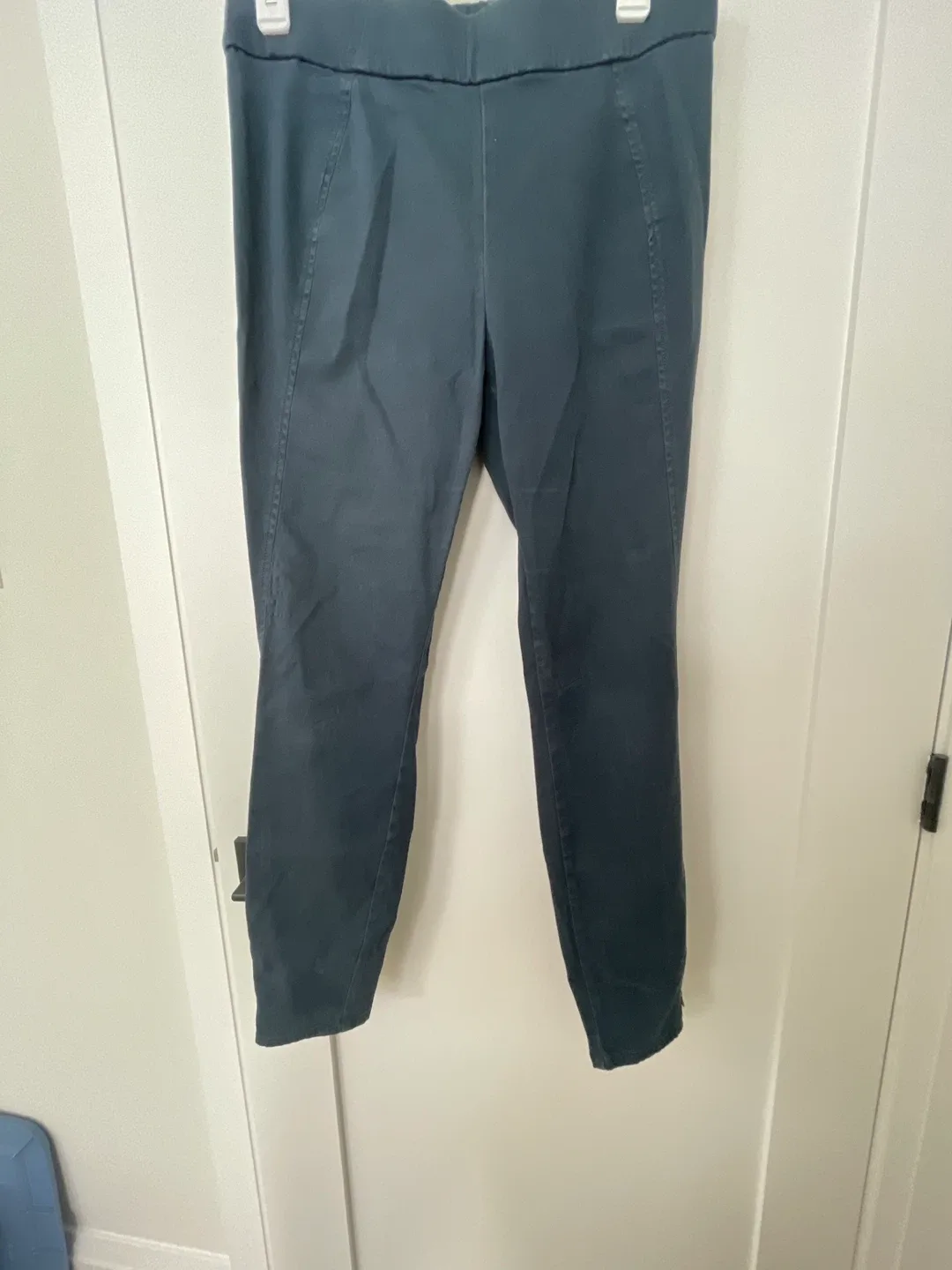LOU & GREY navy Zippered pull on Pants - Size M thumbnail