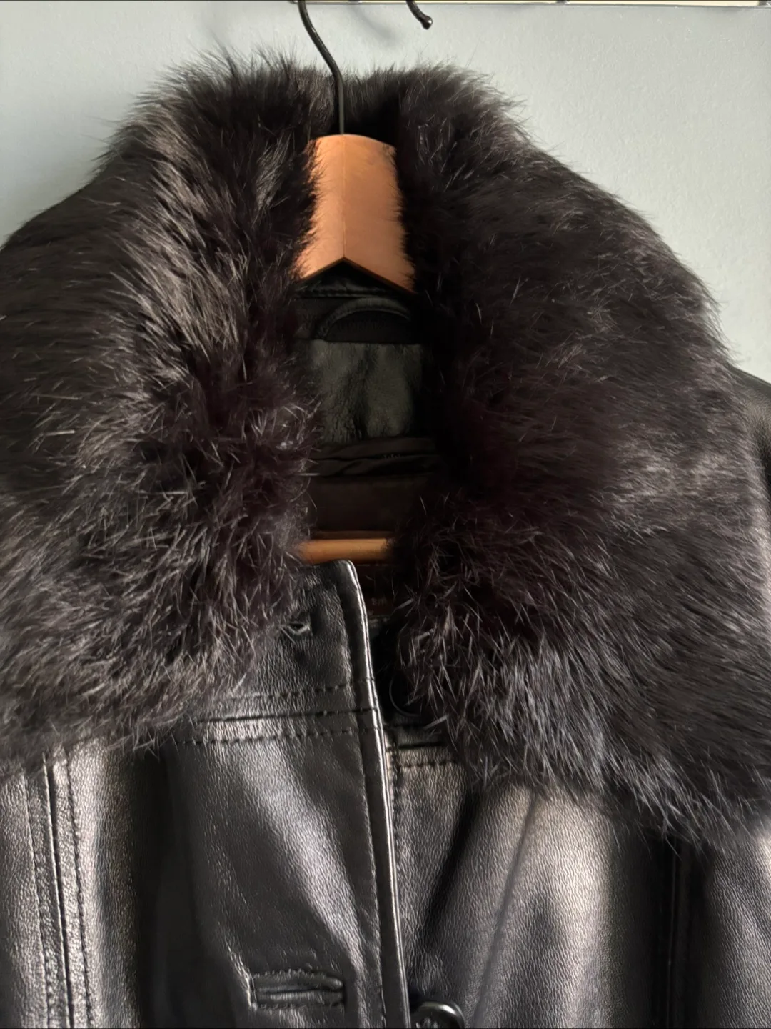 Danier Leather Jacket with Fur Collar - Size S image indicator(3)