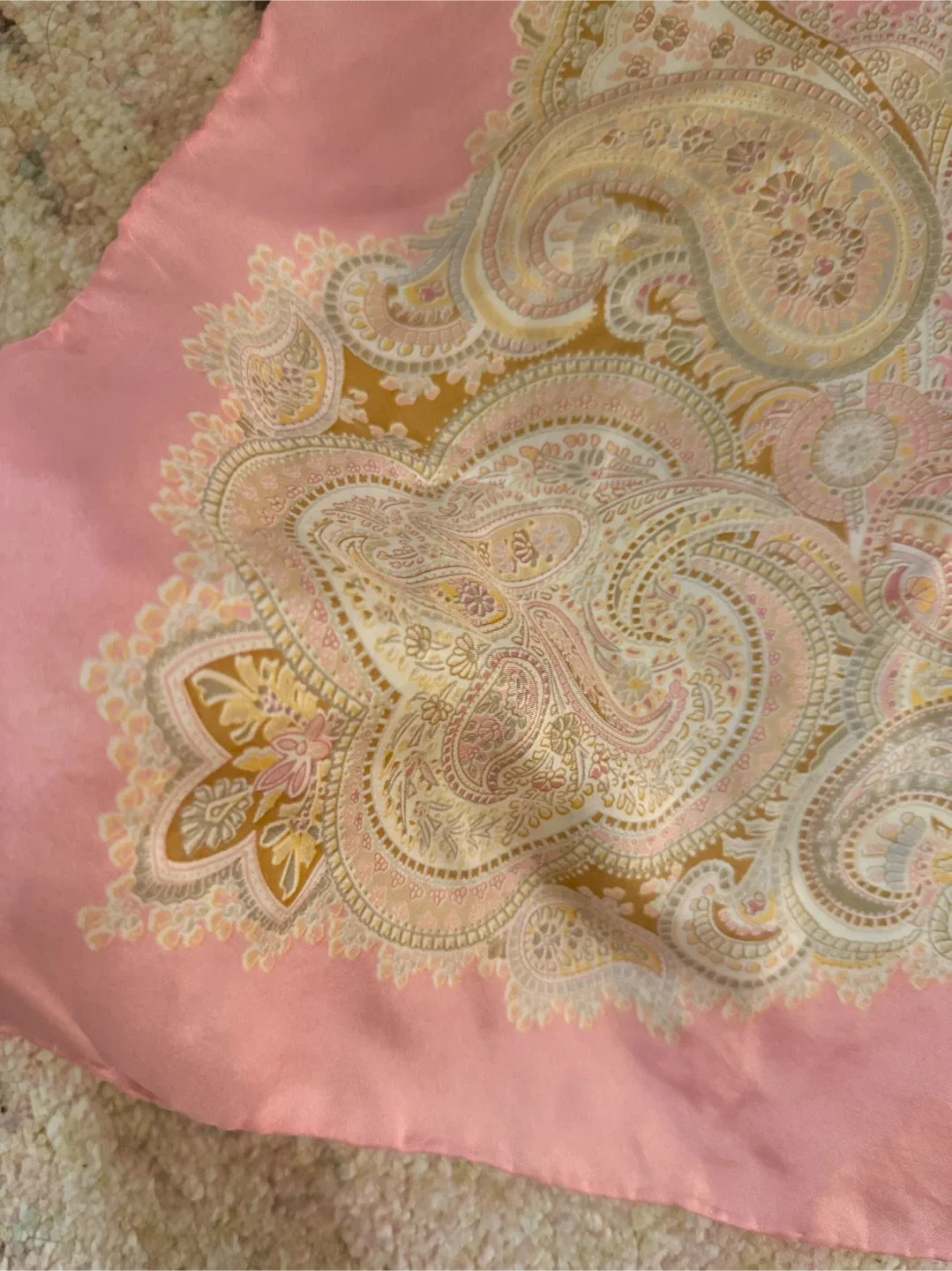 Pink Paisley Scarf thumbnail