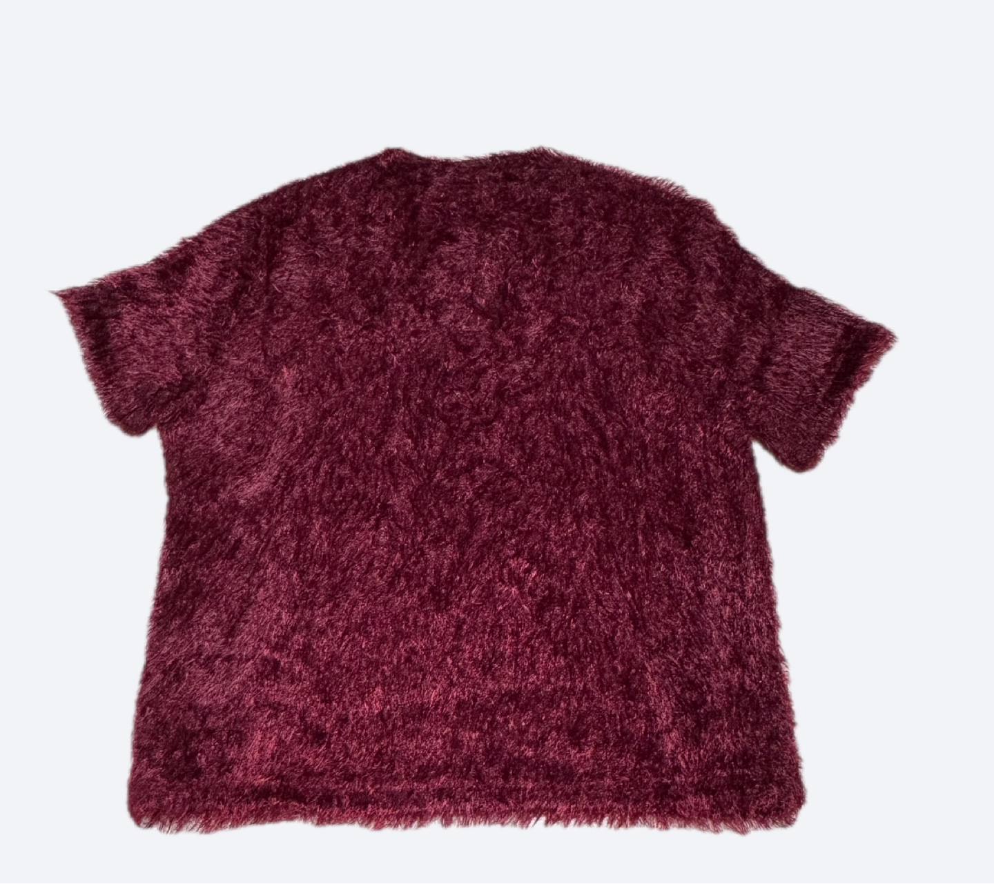 Zara Burgundy Fuzzy Top - Size M - photo 3