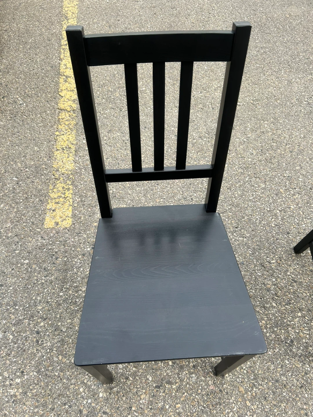 Black Wood Chair (item one) 🧡
