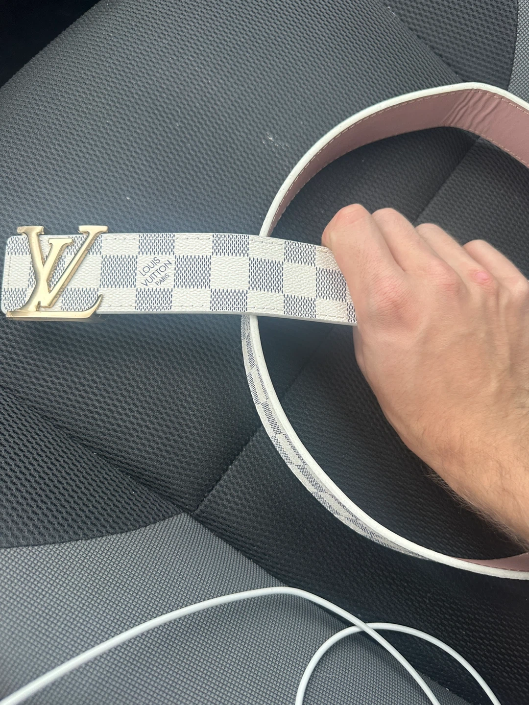 Louis Vuitton Damier Azur Belt Size 50/125